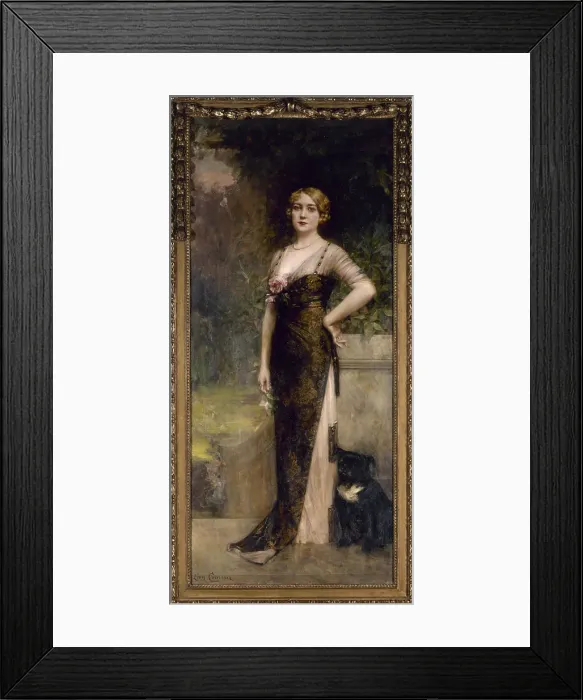 Framed Print : Portrait of Madame Jean Maillard-Norbert, 1913. Creator: Leon Francois Comerre Framed Print : Portrait of Madame Jean Maillard-Norbert, 1913. Creator: Leon Francois Comerre