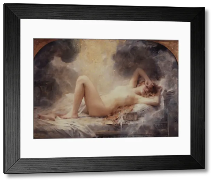 Framed Print : Golden Rain, 1907. Creator: Leon Francois Comerre