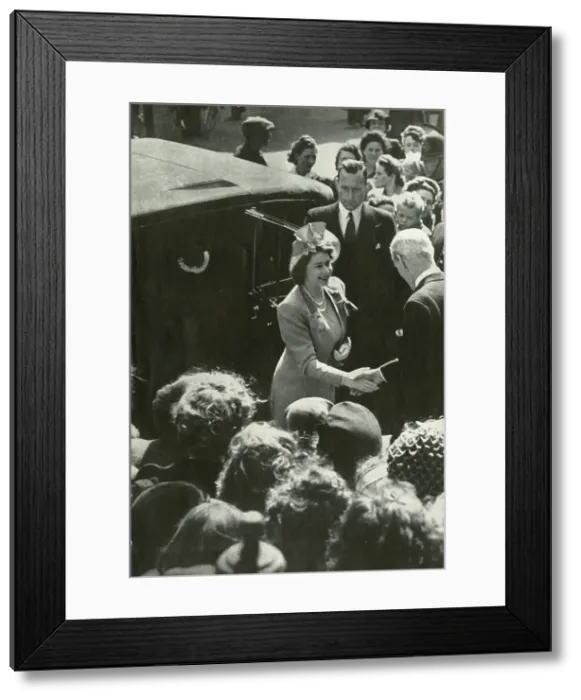 Framed Print : The East End Greets The Princess - May, 1946, 1947. Creator: Unknown Framed Print : The East End Greets The Princess - May, 1946, 1947. Creator: Unknown