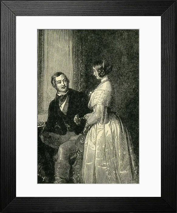 Framed Print : Her Majesty The Queen, and the Prince Consort, c1841, (c1897). Creator: Unknown Framed Print : Her Majesty The Queen, and the Prince Consort, c1841, (c1897). Creator: Unknown