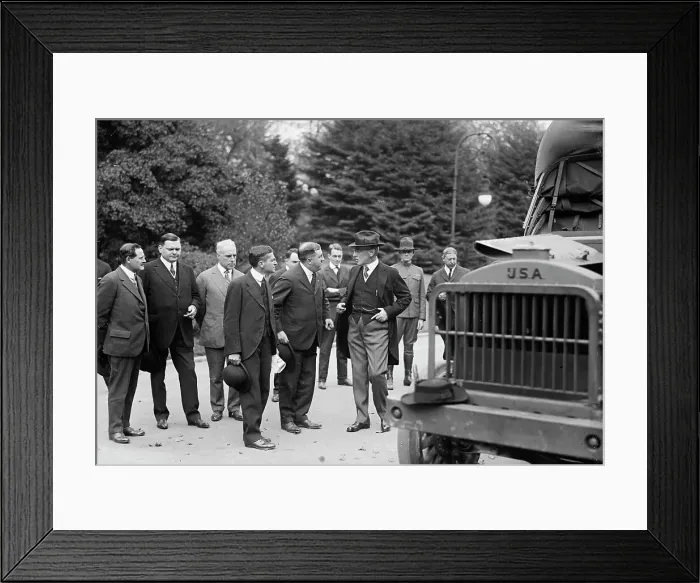 Framed Print : Army, U.S. Motor Truck Inspection, 1917. Creator: Harris & Ewing. Army, U.S. Motor Truck Inspection, 1917. Creator: Harris & Ewing Framed Print : Army, U.S. Motor Truck Inspection, 1917. Creator: Harris & Ewing. Army, U.S. Motor Truck Inspection, 1917. Creator: Harris & Ewing