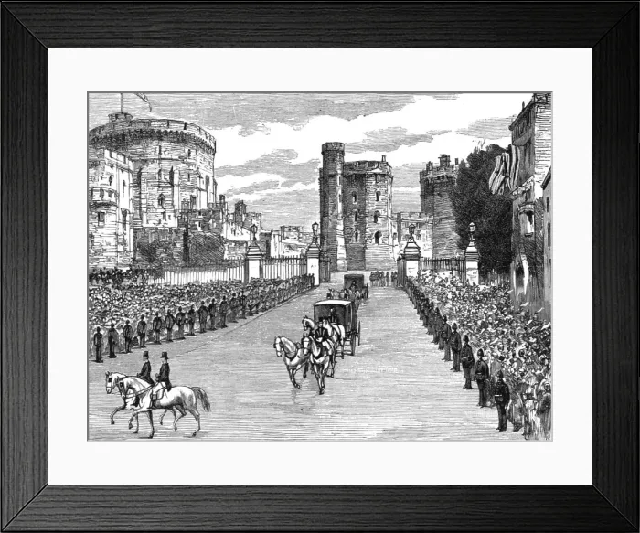 Framed Print : The Marriage of HRH Princess Louise of Schleswig-Holstein and HH Prince Aribert of Anhalt, 1891. Creator: Unknown Framed Print : The Marriage of HRH Princess Louise of Schleswig-Holstein and HH Prince Aribert of Anhalt, 1891. Creator: Unknown