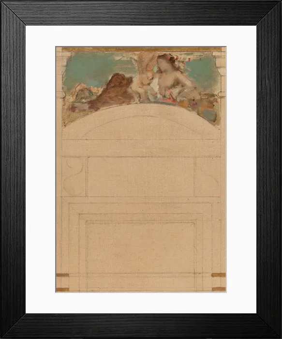 Framed Print : Sketch for the reception hall of the town hall in the 4th arrondissement: Day. Earth. Spring...1884. Creator: Leon Francois Comerre Framed Print : Sketch for the reception hall of the town hall in the 4th arrondissement: Day. Earth. Spring...1884. Creator: Leon Francois Comerre