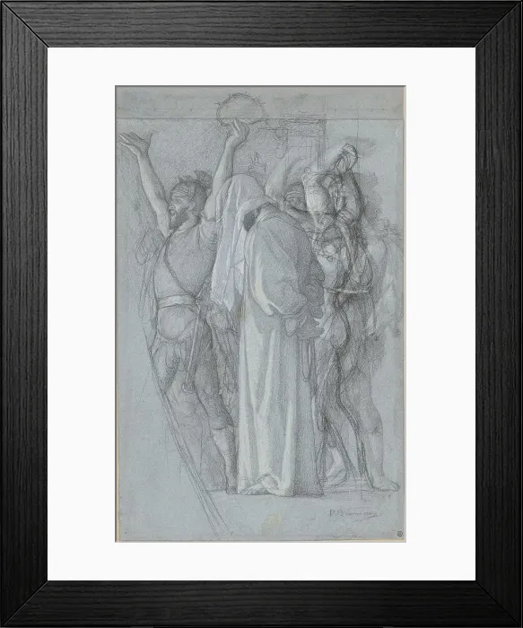 Framed Print : The Mocking of Christ, 1852. Creators: Victor-François-Eloi Biennourry, Jesus Christ Framed Print : The Mocking of Christ, 1852. Creators: Victor-François-Eloi Biennourry, Jesus Christ
