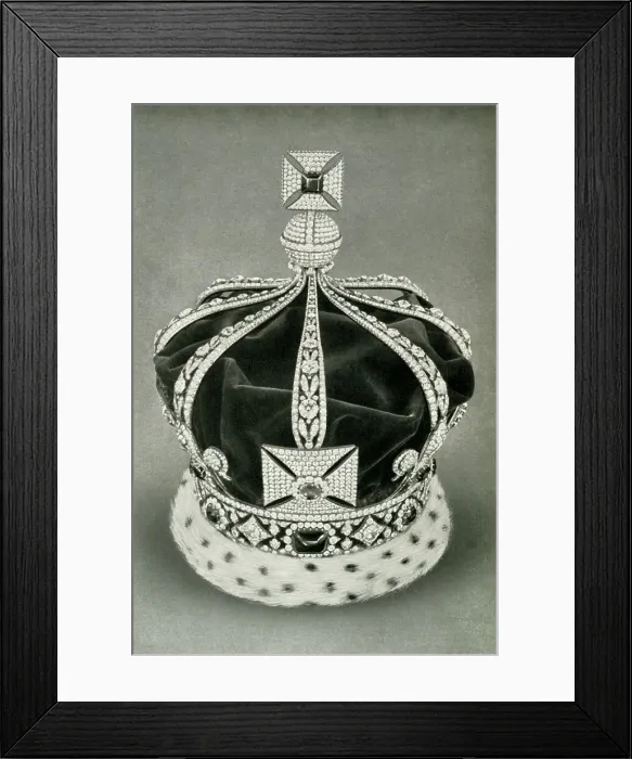 Framed Print : Crown worn by George V at the Delhi Durbar in 1911, 1962. Creator: Unknown Framed Print : Crown worn by George V at the Delhi Durbar in 1911, 1962. Creator: Unknown
