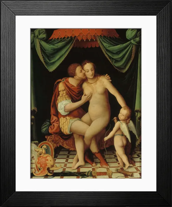 Framed Print : Mars and Venus. Creator: Bernardino Lanino Framed Print : Mars and Venus. Creator: Bernardino Lanino