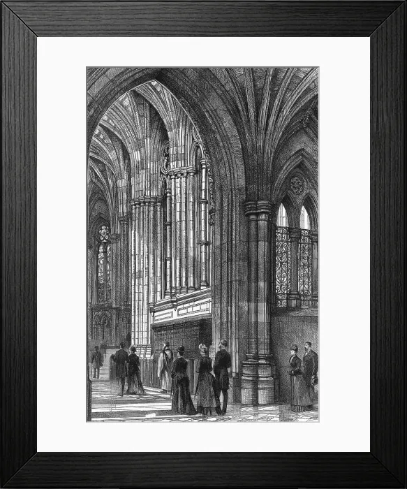 Framed Print : Eaton Hall, Cheshire - Interior of the Chapel, 1886. Creator: Unknown