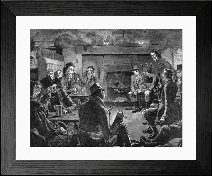 Framed Print : The Mayor of Casterbridge, by Thomas Hardy. Young Farfrae, 1886. Creator: Robert Barnes Framed Print : The Mayor of Casterbridge, by Thomas Hardy. Young Farfrae, 1886. Creator: Robert Barnes
