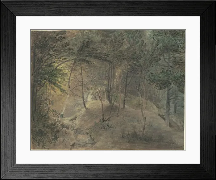 Framed Print : View from the Springhouse at Echo, c. 1808. Creator: William Russell Birch Framed Print : View from the Springhouse at Echo, c. 1808. Creator: William Russell Birch