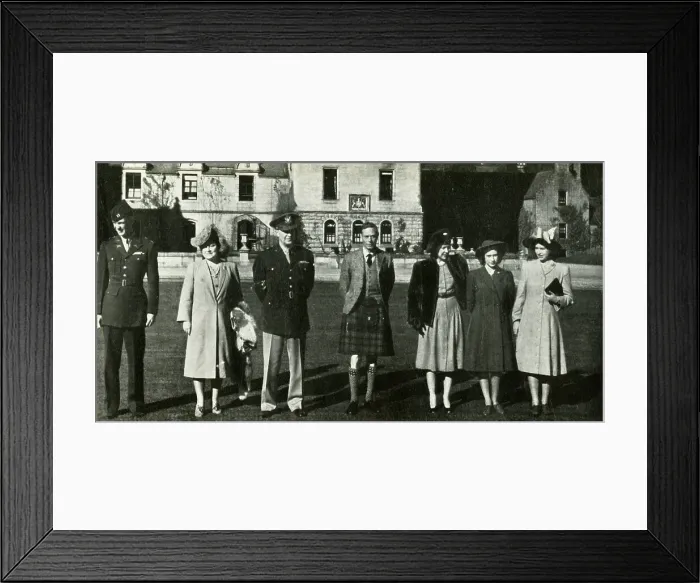 Framed Print : Guests at Balmoral, October 1946, (1947). Creator: Unknown Framed Print : Guests at Balmoral, October 1946, (1947). Creator: Unknown