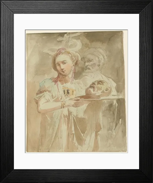 Framed Print : Salome with the Head of Saint John the Baptist, 1825 / 1835. Creator: Giuseppe Bernardino Bison Framed Print : Salome with the Head of Saint John the Baptist, 1825 / 1835. Creator: Giuseppe Bernardino Bison