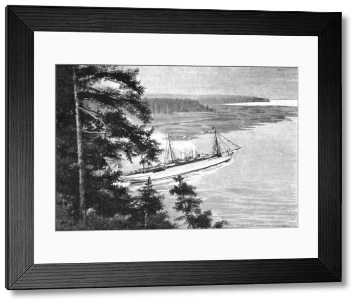 Framed Print : The Opening of the New Route to India by the Canadian Pacific Railway, 1891. Creator: Unknown