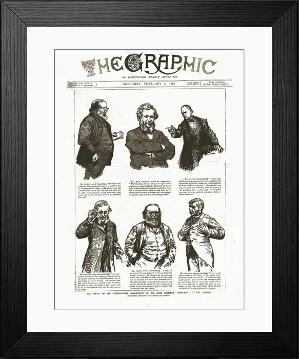 Framed Print : The Graphic, Front Cover February 6th. 1886, 1886. Creator: Unknown Framed Print : The Graphic, Front Cover February 6th. 1886, 1886. Creator: Unknown