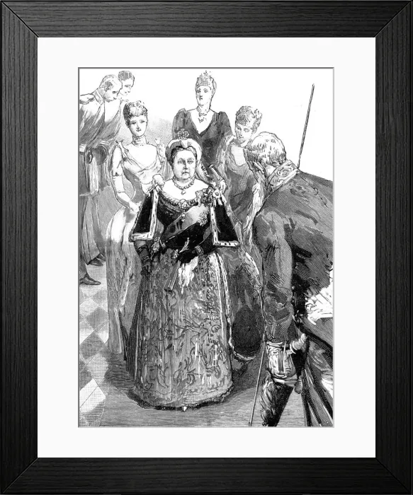 Framed Print : The Marriage of HRH Princess Louise of Schleswig-Holstein and HH Prince Aribert of Anhalt, 1891. Creator: Unknown Framed Print : The Marriage of HRH Princess Louise of Schleswig-Holstein and HH Prince Aribert of Anhalt, 1891. Creator: Unknown