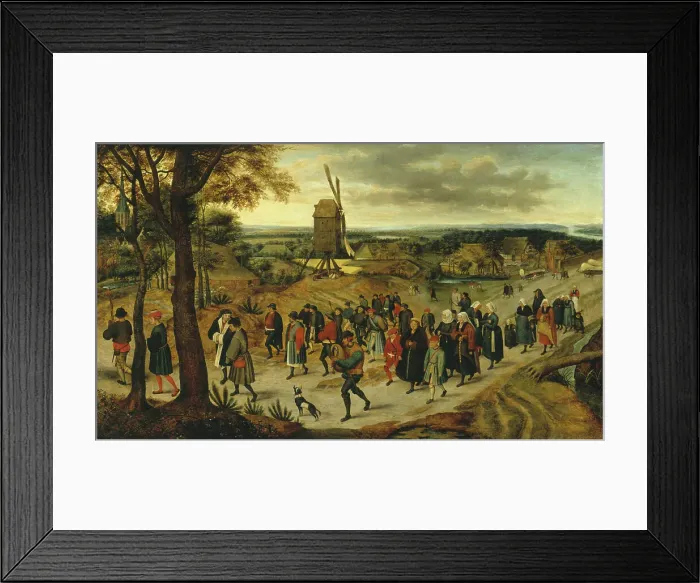 Framed Print : The Wedding Procession, 1623. Creator: Pieter Brueghel the Younger Framed Print : The Wedding Procession, 1623. Creator: Pieter Brueghel the Younger