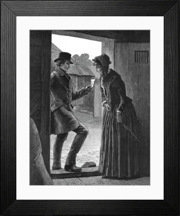 Framed Print : The Mayor of Casterbridge, by Thomas Hardy. Somebody wanting to see us both, 1886. Creator: Robert Barnes Framed Print : The Mayor of Casterbridge, by Thomas Hardy. Somebody wanting to see us both, 1886. Creator: Robert Barnes