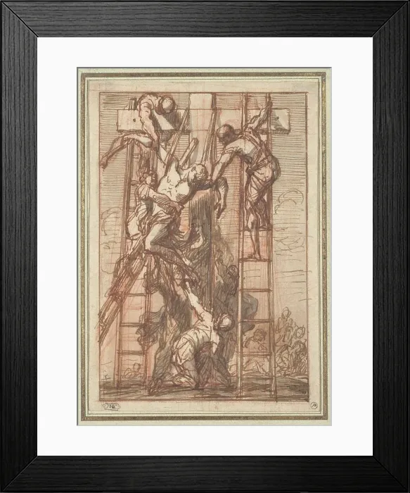 Framed Print : The Deposition, 1670s?. Creator: Thomas Blanchet Framed Print : The Deposition, 1670s?. Creator: Thomas Blanchet