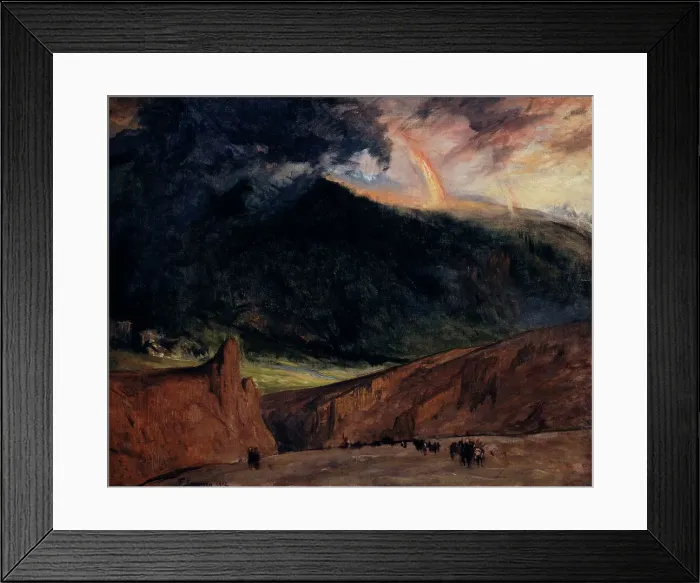 Framed Print : Iron age, 1914. Creator: Fernand Cormon Framed Print : Iron age, 1914. Creator: Fernand Cormon