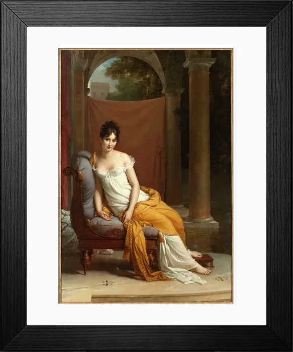 Framed Print : Portrait de Juliette Récamier, née Bernard (1777-1849), between 1802 and 1805. Creator: Francois Pascal Simon Gerard Framed Print : Portrait de Juliette Récamier, née Bernard (1777-1849), between 1802 and 1805. Creator: Francois Pascal Simon Gerard