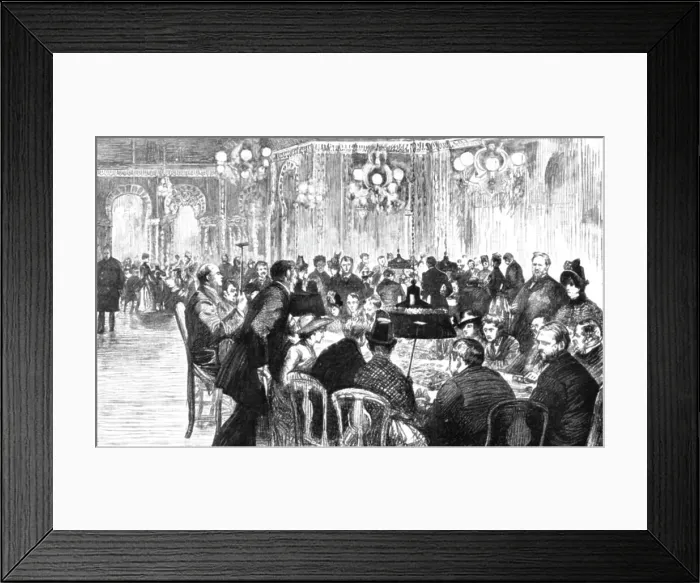 Framed Print : A Visit to Monte Carlo, The Interior of the Gambling Saloon, 1886. Creator: Unknown Framed Print : A Visit to Monte Carlo, The Interior of the Gambling Saloon, 1886. Creator: Unknown