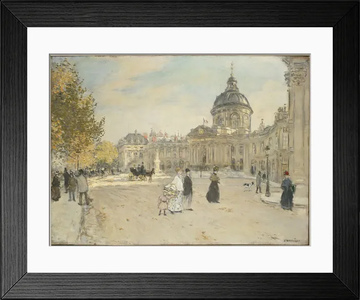 Framed Print : L'Institut, c1898. Creator: Jean-François Raffaëlli Framed Print : L'Institut, c1898. Creator: Jean-François Raffaëlli