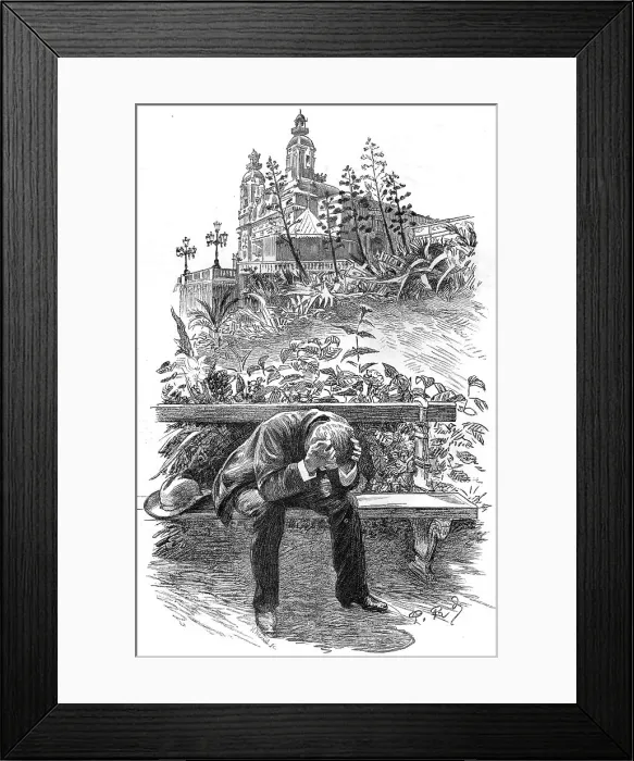 Framed Print : A Visit to Monte Carlo, Despair, 1886. Creator: Paul Charles Renouard Framed Print : A Visit to Monte Carlo, Despair, 1886. Creator: Paul Charles Renouard