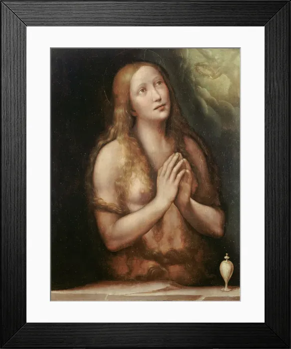 Framed Print : Madeleine in ecstasy, between 1500 and 1550. Creator: Giovanni Pietro Rizzoli Framed Print : Madeleine in ecstasy, between 1500 and 1550. Creator: Giovanni Pietro Rizzoli