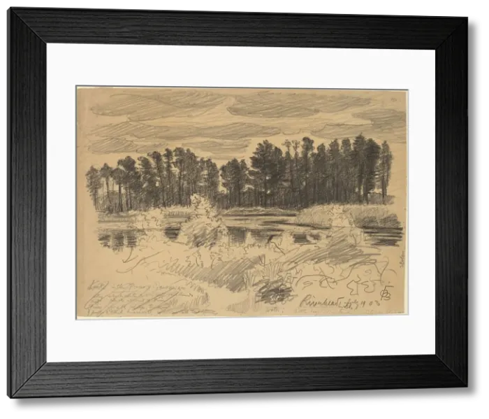 Framed Print : Riverhead, Long Island, 1903. Creator: Oscar Bluemner Framed Print : Riverhead, Long Island, 1903. Creator: Oscar Bluemner
