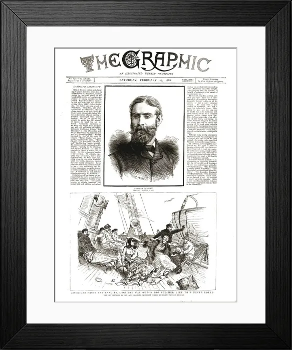 Framed Print : The Graphic, Front Cover February 20th. 1886, 1886. Creator: Unknown Framed Print : The Graphic, Front Cover February 20th. 1886, 1886. Creator: Unknown