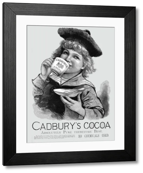 Framed Print : Cadbury's Cocoa, 1891. Creator: Unknown Framed Print : Cadbury's Cocoa, 1891. Creator: Unknown