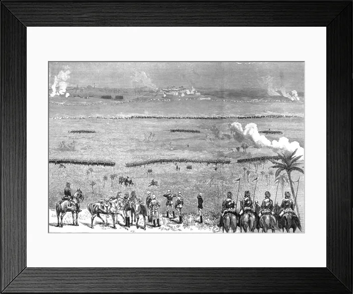 Framed Print : Final Assault of the Northern Force at Delhi - Action at the Village of Mookundpoor, 1886. Creator: Unknown Framed Print : Final Assault of the Northern Force at Delhi - Action at the Village of Mookundpoor, 1886. Creator: Unknown