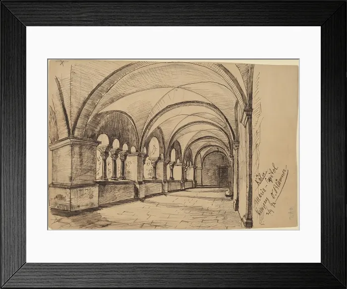 Framed Print : Koln, Maria-Capitol, 1892. Creator: Oscar Bluemner Framed Print : Koln, Maria-Capitol, 1892. Creator: Oscar Bluemner