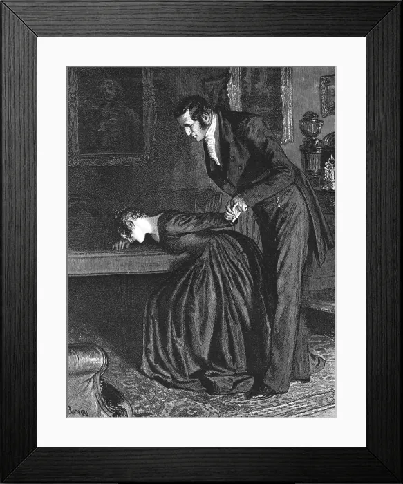 Framed Print : The Mayor of Casterbridge. Don't cry--Don't cry. By Thomas Hardy, 1886. Creator: Robert Barnes Framed Print : The Mayor of Casterbridge. Don't cry--Don't cry. By Thomas Hardy, 1886. Creator: Robert Barnes