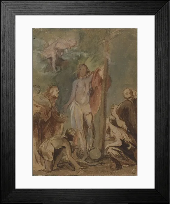 Framed Print : The Risen Christ Surrounded by Saints, c. 1660. Creator: Jan Boeckhorst Framed Print : The Risen Christ Surrounded by Saints, c. 1660. Creator: Jan Boeckhorst