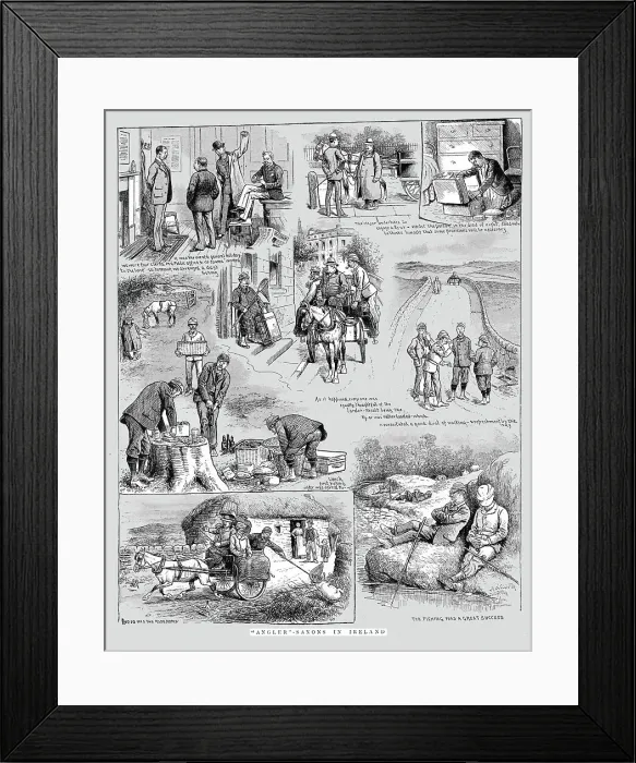Framed Print : Angler - Saxons in Ireland, 1891. Creator: Unknown. Angler - Saxons in Ireland, 1891. Creator: Unknown Framed Print : Angler - Saxons in Ireland, 1891. Creator: Unknown. Angler - Saxons in Ireland, 1891. Creator: Unknown