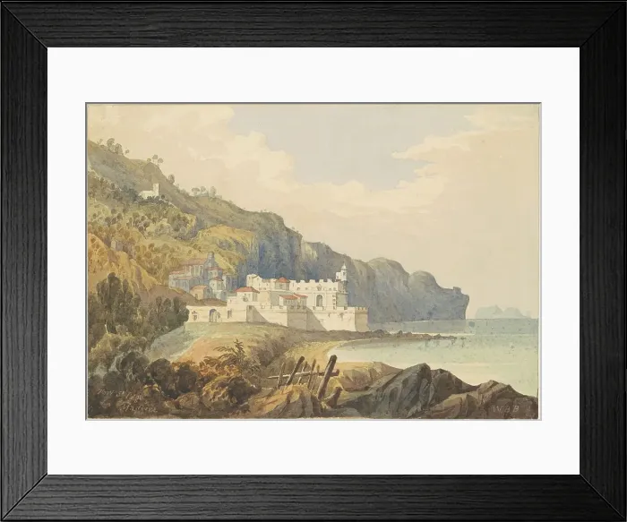 Framed Print : Fort St Lago, Madeira, c. 1850. Creator: William Brenton Boggs Framed Print : Fort St Lago, Madeira, c. 1850. Creator: William Brenton Boggs