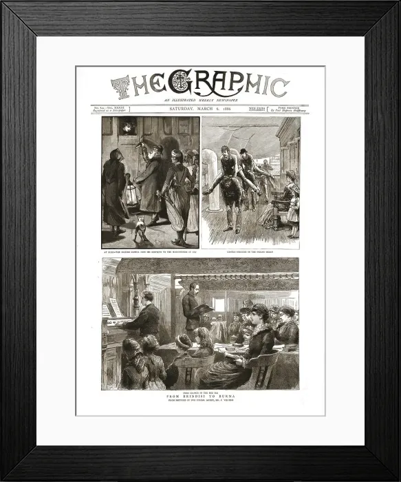 Framed Print : The Graphic, Front Cover March 6th.1886, 1886. Creator: Unknown Framed Print : The Graphic, Front Cover March 6th.1886, 1886. Creator: Unknown