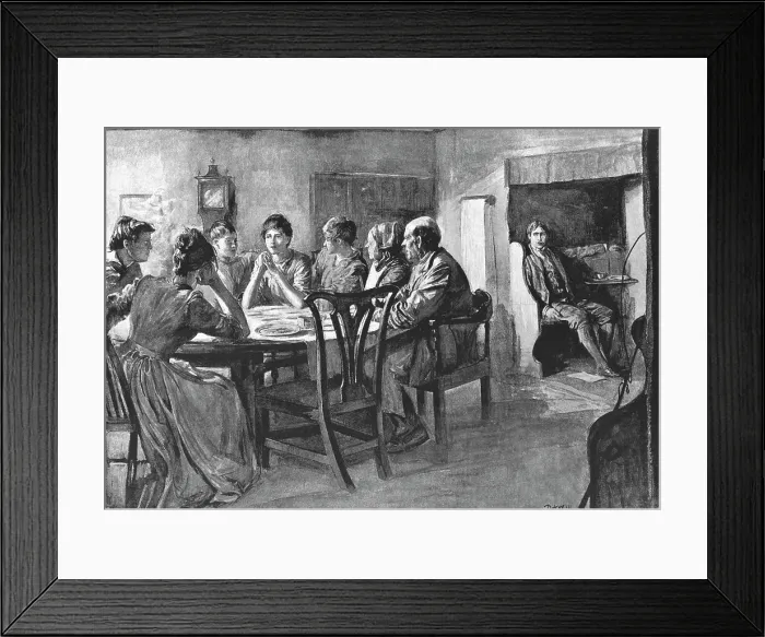 Framed Print : Scene from Tess of the D'Urbervilles, by Thomas Hardy, 1891. Creator: Hubert von Herkomer. Scene from Tess of the D'Urbervilles, by Thomas Hardy, 1891. Creator: Hubert von Herkomer Framed Print : Scene from Tess of the D'Urbervilles, by Thomas Hardy, 1891. Creator: Hubert von Herkomer. Scene from Tess of the D'Urbervilles, by Thomas Hardy, 1891. Creator: Hubert von Herkomer