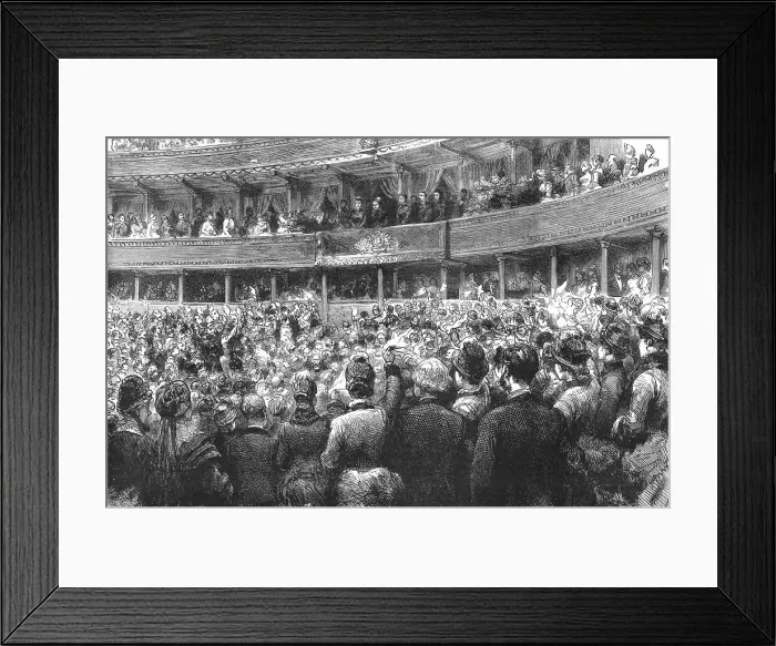 Framed Print : Performance of M. Gounod's Mors Et Vita before the Queen at the Albert Hall, 1886. Creator: Unknown. Performance of M. Gounod's Mors Et Vita before the Queen at the Albert Hall, 1886. Creator: Unknown Framed Print : Performance of M. Gounod's Mors Et Vita before the Queen at the Albert Hall, 1886. Creator: Unknown. Performance of M. Gounod's Mors Et Vita before the Queen at the Albert Hall, 1886. Creator: Unknown