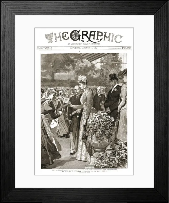 Framed Print : The Graphic, Front Cover Saturday, August 1, 1891, 1891. Creator: W Small Framed Print : The Graphic, Front Cover Saturday, August 1, 1891, 1891. Creator: W Small