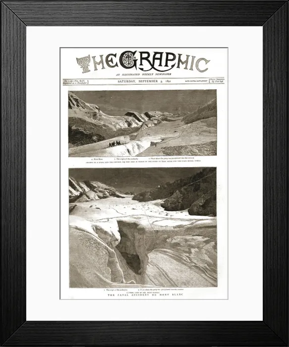 Framed Print : The Graphic, Front Cover Saturday, September 5, 1891, 1891. Creator: Unknown Framed Print : The Graphic, Front Cover Saturday, September 5, 1891, 1891. Creator: Unknown