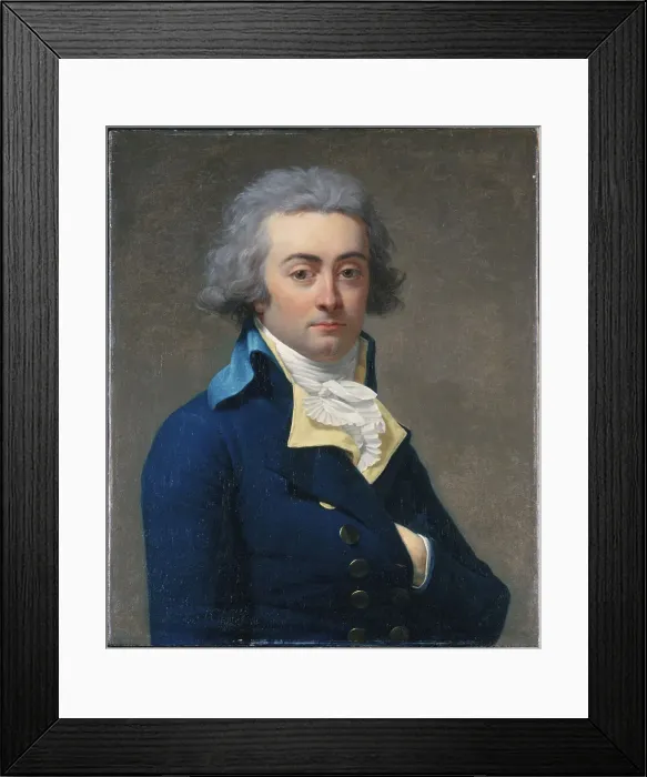 Framed Print : Portrait of Marie-Jean Hérault de Séchelles (1759-1794), c1793. Creator: Jean Louis Laneuville Framed Print : Portrait of Marie-Jean Hérault de Séchelles (1759-1794), c1793. Creator: Jean Louis Laneuville
