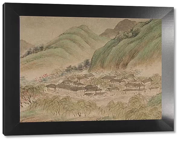 Landscape in the manner of the Wu School, 1841. Creator: Qian Du
