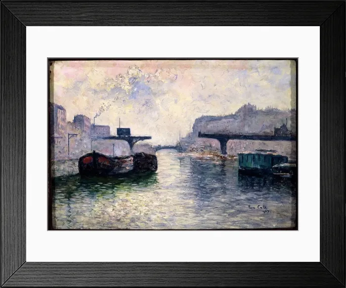 Framed Print : Saint-Martin canal, 10th arrondissement, 1907. Creator: Siebe Johannes ten Cate Framed Print : Saint-Martin canal, 10th arrondissement, 1907. Creator: Siebe Johannes ten Cate