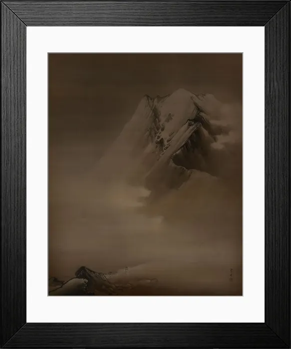 Framed Print : Japanese alps, 20th century. Creator: Yamamoto Shunkyo Framed Print : Japanese alps, 20th century. Creator: Yamamoto Shunkyo