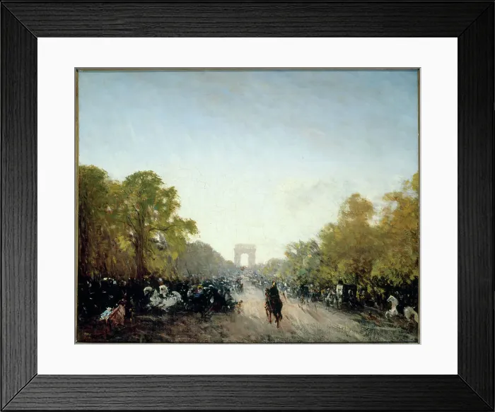 Framed Print : Avenue des Champs-Elysees, c1880. Creator: Felix Francois Georges Philibert Ziem Framed Print : Avenue des Champs-Elysees, c1880. Creator: Felix Francois Georges Philibert Ziem