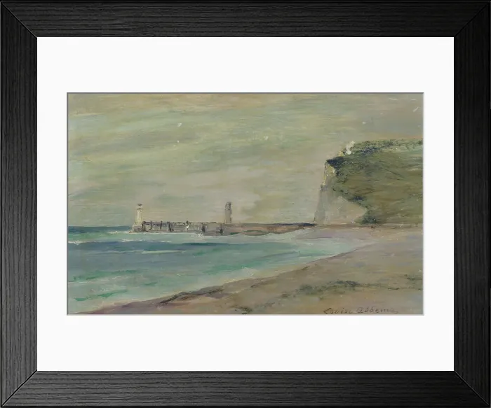 Framed Print : Beach landscape, Fécamp. Creator: Louise Abbema Framed Print : Beach landscape, Fécamp. Creator: Louise Abbema