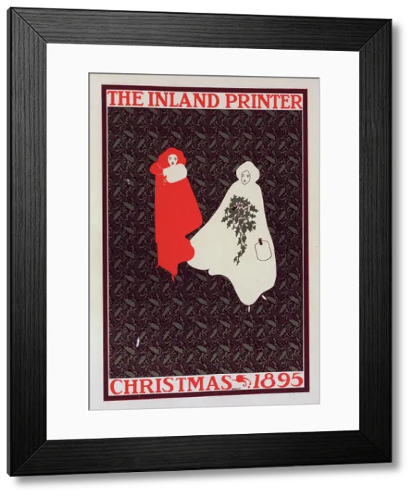 Framed Print : Affiche américaine pour l Inland Printer (Christmas 1895), c1899. Creator: William H Bradley. Affiche américaine pour l Inland Printer (Christmas 1895), c1899. Creator: William H Bradley Framed Print : Affiche américaine pour l Inland Printer (Christmas 1895), c1899. Creator: William H Bradley. Affiche américaine pour l Inland Printer (Christmas 1895), c1899. Creator: William H Bradley
