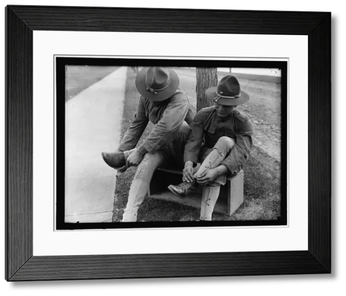 Framed Print : Camp, between 1916 and 1918. Creator: Harris & Ewing. Camp, between 1916 and 1918. Creator: Harris & Ewing