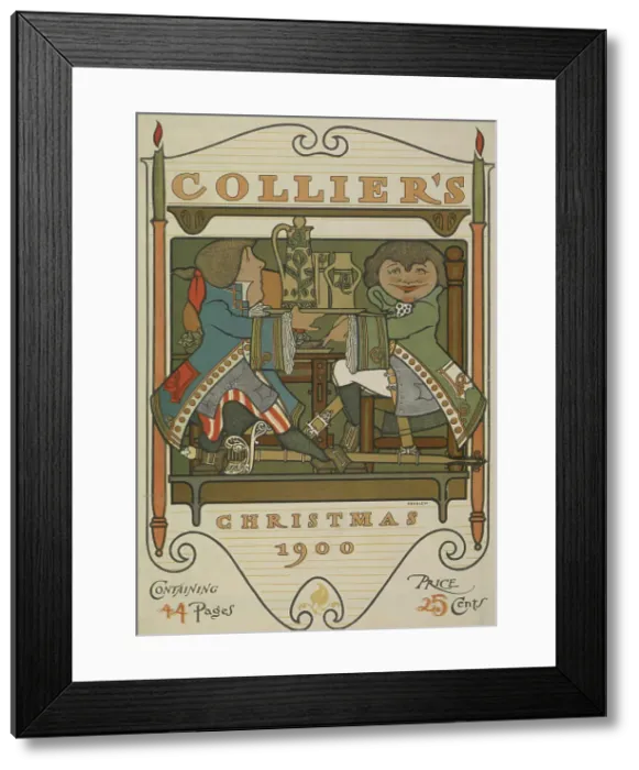 Framed Print : Collier's. Christmas 1900, c1900. Creator: William H Bradley Framed Print : Collier's. Christmas 1900, c1900. Creator: William H Bradley